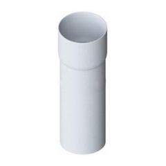 Труба водосточная с муфтой Альта-Профиль Стандарт 74 мм 3 м белый Житомир