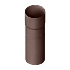Труба водосточная с муфтой Альта-Профиль Стандарт 74 мм 3 м коричневый Винница