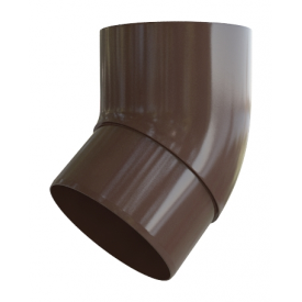 Колено трубы Альта-Профиль Элит 45 градусов 95 мм коричневый