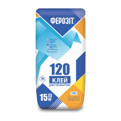 Клейова суміш Ферозіт 120 для гіпсокартону 15 кг Львів