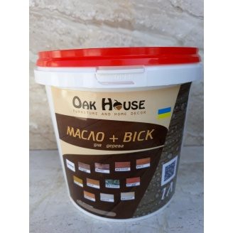 Масло-воск для деревяных изделий Oak House 1 л