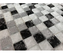 Стеклянная мозаика Керамик Полесье Gretta White Mix 300х300х6 мм