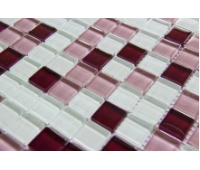Стеклянная мозаика Керамик Полесье Crystal Light Lilac 300х300х6 мм