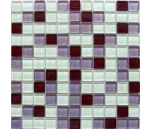 Стеклянная мозаика Керамик Полесье Glam Lilac Mix 300х300х6 мм