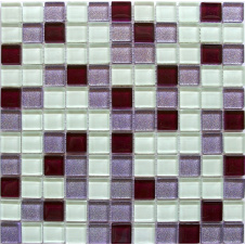 Скляна мозаїка Керамік Полісся Glam Lilac Mix 300х300х6 мм