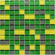 Скляна мозаїка Керамік Полісся Crystal Green Grey 300х300х6 мм