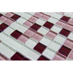 Скляна мозаїка Керамік Полісся Crystal White Light 300х300х6 мм Ковель
