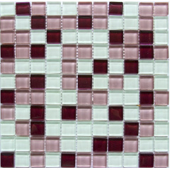Стеклянная мозаика Керамик Полесье Crystal Light Lilac 300х300х6 мм Киев