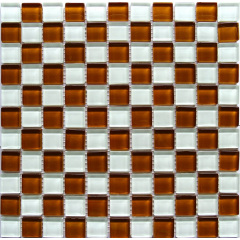 Стеклянная мозаика Керамик Полесье Crystal White Saffron 300х300х6 мм Мелитополь
