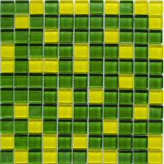 Стеклянная мозаика Керамик Полесье Crystal Yellow Green 300х300х6 мм Черновцы