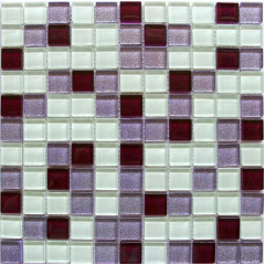 Стеклянная мозаика Керамик Полесье Glam Lilac Mix 300х300х6 мм Киев
