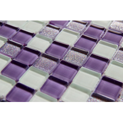 Стеклянная мозаика Керамик Полесье Glam Lilac Mix 1 300х300х6 мм Киев