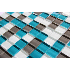 Стеклянная мозаика Керамик Полесье Crystal Aqua Grey 300х300х6 мм Луцк