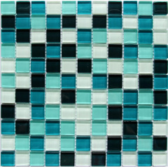 Скляна мозаїка Керамік Полісся Crystal Blue Lagoon 300х300х6 мм Веселе