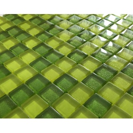 Стеклянная мозаика Керамик Полесье Glance Green Forest 300х300х6 мм