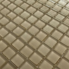 Стеклянная мозаика Керамик Полесье Сильвер Беж 300х300х6 мм