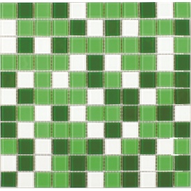 Стеклянная мозаика Керамик Полесье Грин Микс 1 300х300х4 мм