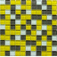 Скляна мозаїка Керамік Полісся Crystal Yellow Grey 300х300х6 мм Київ