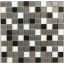Стеклянная мозаика Керамик Полесье Silver Grey Black Mix 300х300х6 мм Ковель
