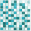 Стеклянная мозаика Керамик Полесье Silver Aquamarine 300х300х6 мм Тернополь