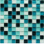 Стеклянная мозаика Керамик Полесье Crystal Blue Lagoon 300х300х6 мм Тернополь