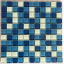 Стеклянная мозаика Керамик Полесье Silver Blue Mix SV-03 300х300х6 мм Ужгород