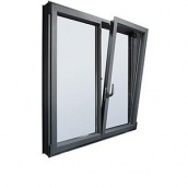Вікно з холодного алюмінію HOFFMANN 45 1300х1400 мм