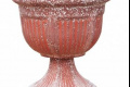 Бетонная ваза МикаБет Конвалия с мраморной крошкой 51х50 см красный