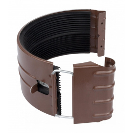 Соединитель желоба Акведук Премиум 150 мм коричневый RAL 8017