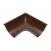 Внешний угол желоба Акведук Премиум 90 градусов 150 мм коричневый RAL 8017