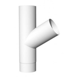 Трійник Акведук Преміум 87 мм білий RAL 9010