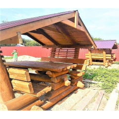 Беседка из оцилиндрованного сруба 2x2,5 м Красноград
