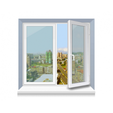 Металлопластиковое окно Rehau стандартное 1300x1400 мм