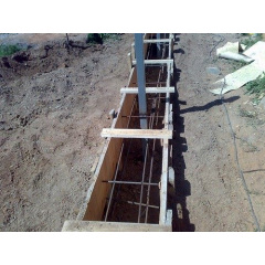 Устройство забора из декоративного блока Цумань