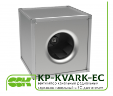 Вентилятор канальний радіальний квадратний каркасно-панельний KP-KVARK-EC-100-100-4-380