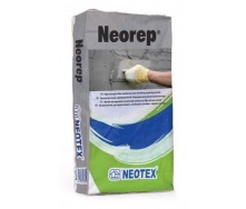 Цементный ремонтный раствор Neotex Neorep армированный волокном 25 кг серый