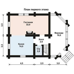 Будівництво дерев'яного будинку з оцилиндрованного колоди 7х10 м Гайсин