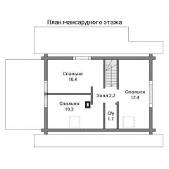 Дом деревянный из оцилиндрованного бревна 7х11 м Киев