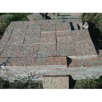 Брусчатка пиленная термообработанная Капустянского месторождения 200x100x30 мм