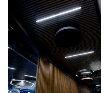 Реечный подвесной потолок кубообразного дизайна Rail Star алюминиевый черный матовый