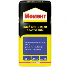Момент еластична клеюча суміш для плитки 25 кг Київ