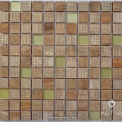 Декоративная мозаика Котто Керамика CM 3040 C2 BROWN GOLD 300x300x8 мм