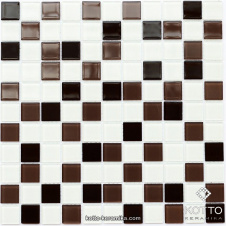 Скляна мозаїка Котто Кераміка GM 4011 C3 CAFFE D CAFFE M WHITE 300х300х4 мм