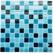 Скляна мозаїка Котто Кераміка GM 4020 C3 CERULEAN D CERULEAN M CERULEAN W 300х300х4 мм