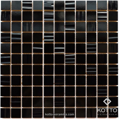 Керамическая мозаика Котто Керамика CM 3001 C2 BLACK BLACK STR 300x300x10 мм Киев