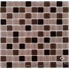 Скляна мозаїка Котто Кераміка GM 4010 C3 CAFFE D CAFFE M CAFFE W 300х300х4 мм Вінниця