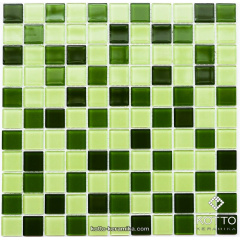 Стеклянная мозаика Котто Керамика GM 4029 C3 GREEN D GREEN M GREEN W 300х300х4 мм Тернополь