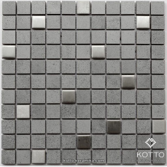 Декоративна мозаїка Котто Кераміка CM 3026 C2 GRAY METAL MAT 300x300x8 мм Кропивницький