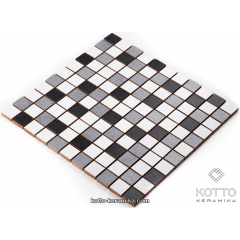 Керамическая мозаика Котто Керамика CM 3028 C3 GRAPHIT GRAY WHITE 300x300x8 мм Чернигов