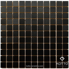 Керамічна мозаїка Котто Кераміка CM 3014 C BLACK 300x300x11 мм Тернопіль